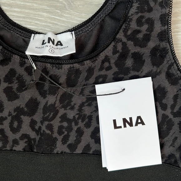 LNA Black Leopard Sports Bra | NWT Size Small - Picture 5 of 10